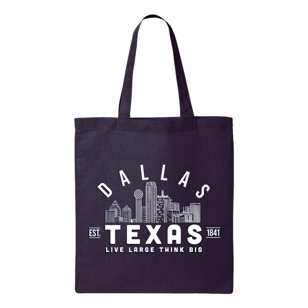 Personalized Canvas Tote with Muti-color Lavender Strap - PAPER AFFAIR  DALLAS