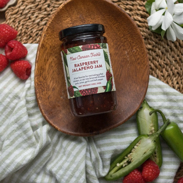 Raspberry Jalapeño Jam - New Canaan Farms - Made in Texas Co.