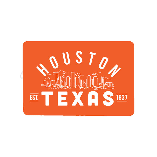 Houston Texas - Skyline Metal Magnet
