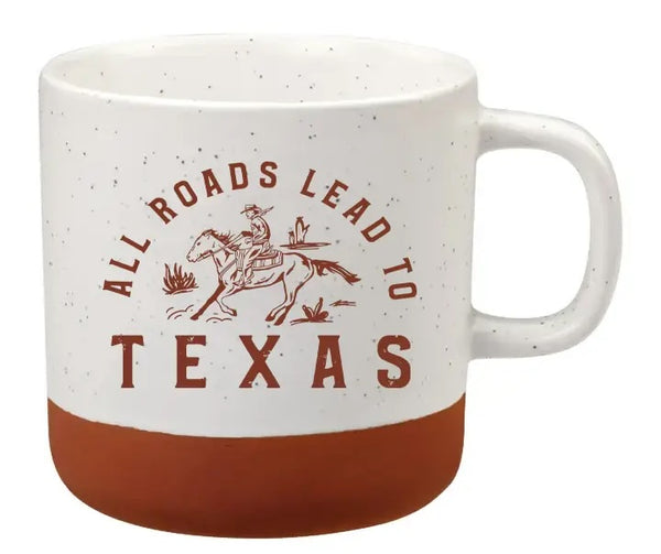All Roads Lead To Texas - Speckled Mug