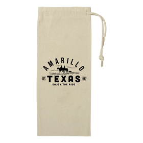 Amarillo Drawstring Wine Bag