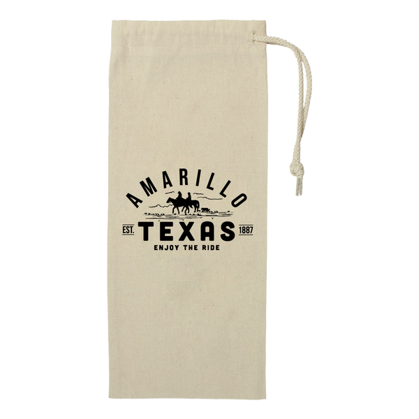 Amarillo Drawstring Wine Bag