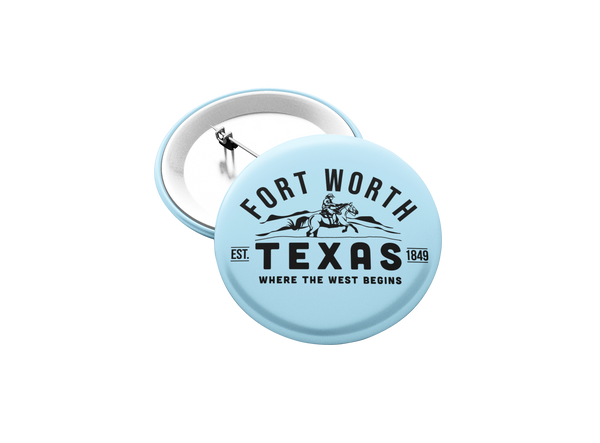 Fort Worth Texas Button