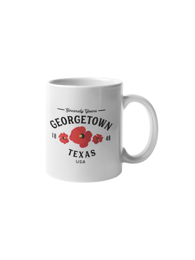 Georgetown Texas Mug - Poppies