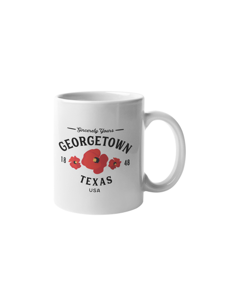 Georgetown Texas Mug - Poppies