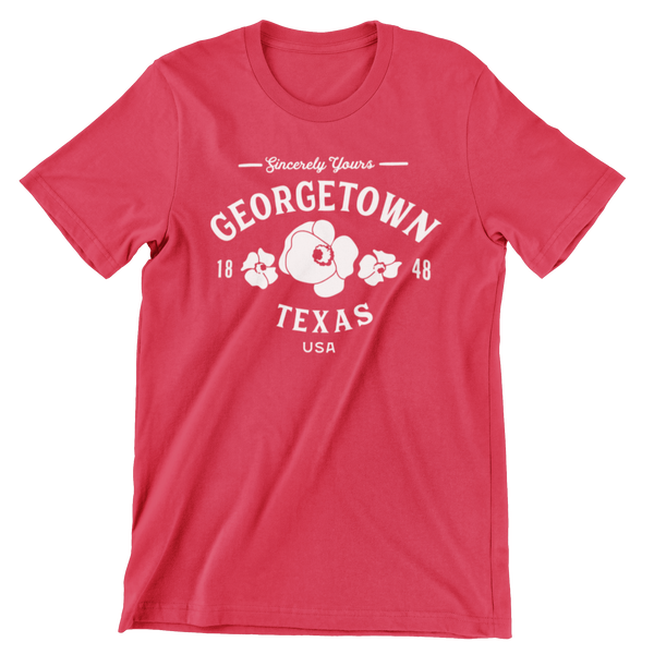 Georgetown Texas T-shirt - Poppies