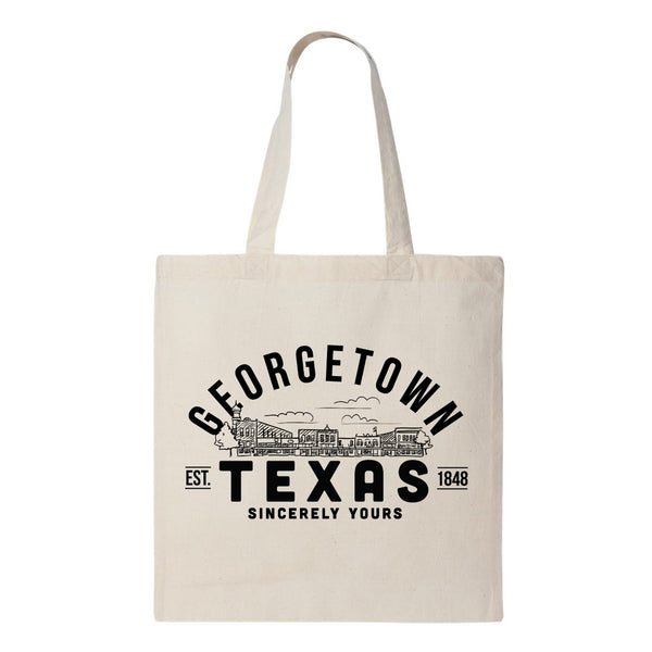 Georgetown Texas Tote Bag - Town Square