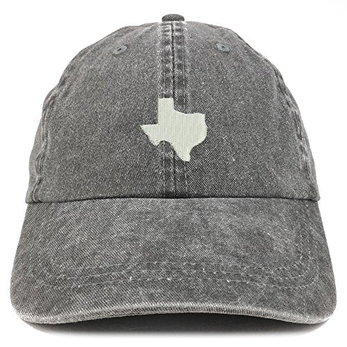 Texas Embroidered Washed Cotton Adjustable Cap