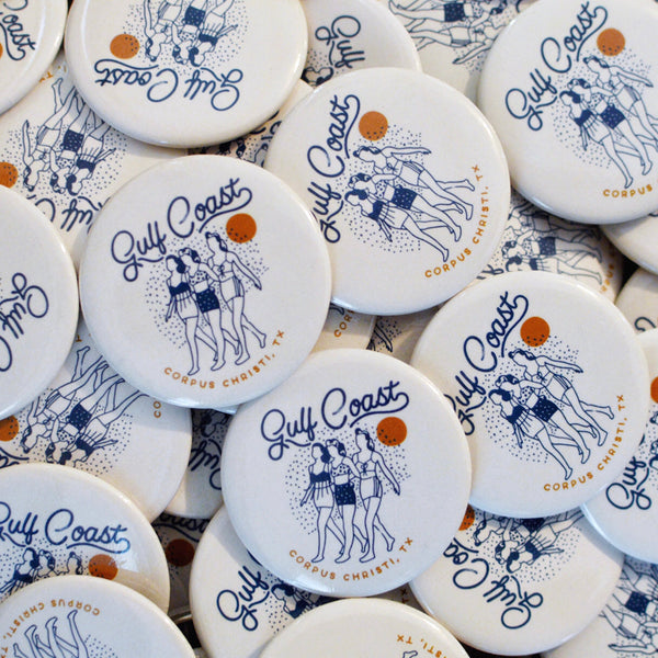 Gulf Cost Girls Button - Corpus Christi