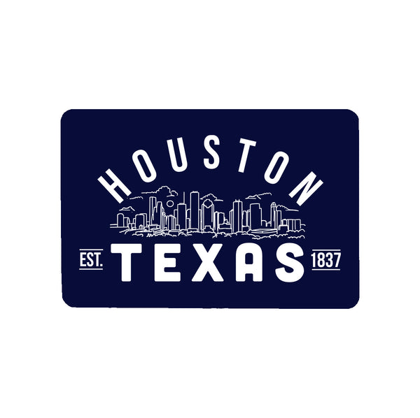 Houston Texas - Skyline Metal Magnet