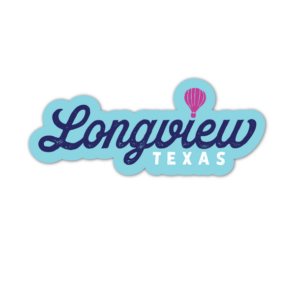 Longview Texas - Script Decal