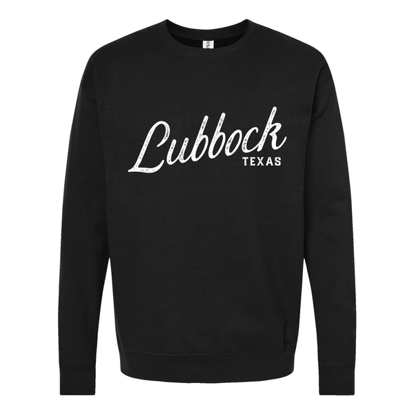 Lubbock Texas Sweatshirt - Script