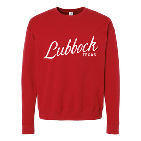 Lubbock Texas Sweatshirt - Script