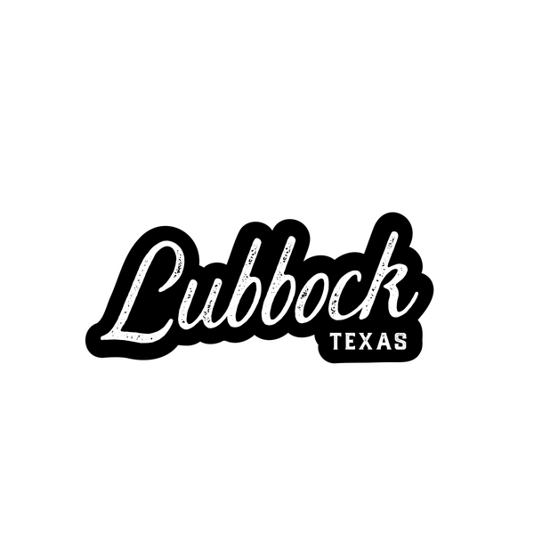 Lubbock Texas Decal - Script