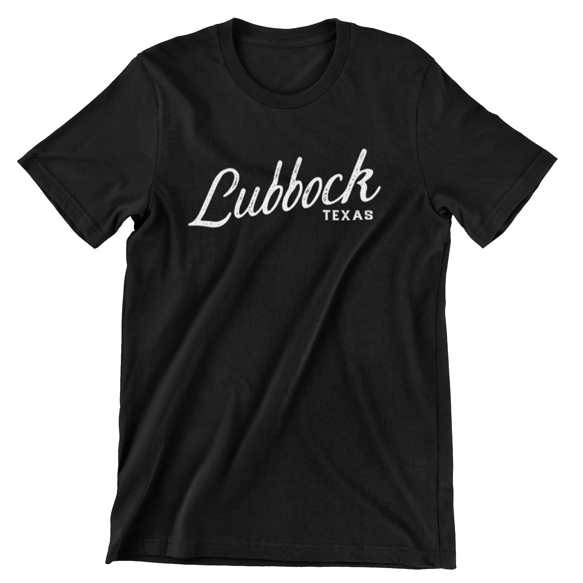 Lubbock Texas T shirt Script Made in Texas Co