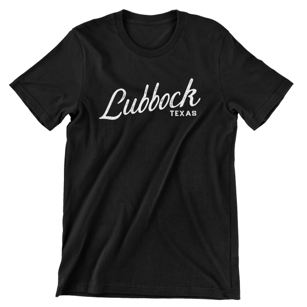 Lubbock Texas T-shirt - Script