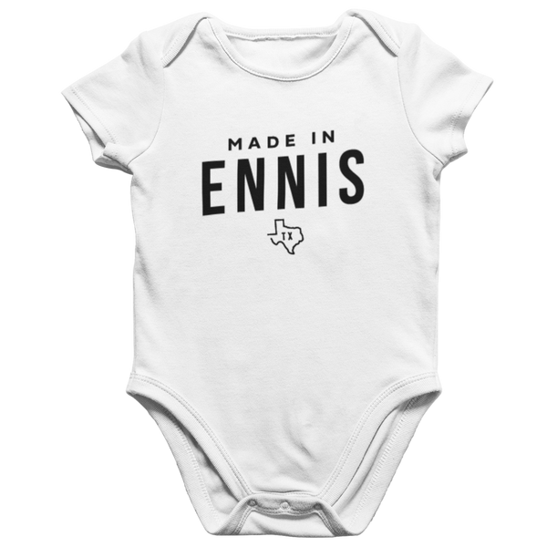 Made in Ennis TX Onesie