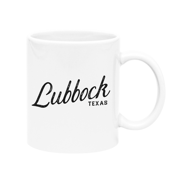 Lubbock Texas Note Card - Script