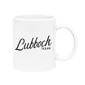 Lubbock Texas Mug - Script