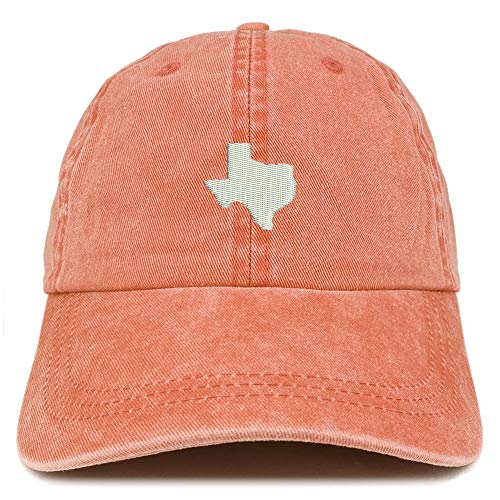 Texas Embroidered Washed Cotton Adjustable Cap