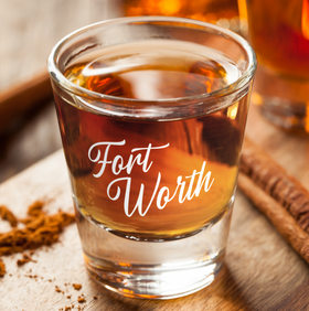 Fort Worth Texas-Script Shot Glass