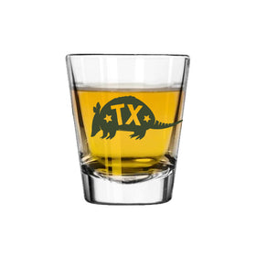 Texas Armadillo Shot Glass
