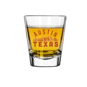 Austin Texas Skyline Shot Glass