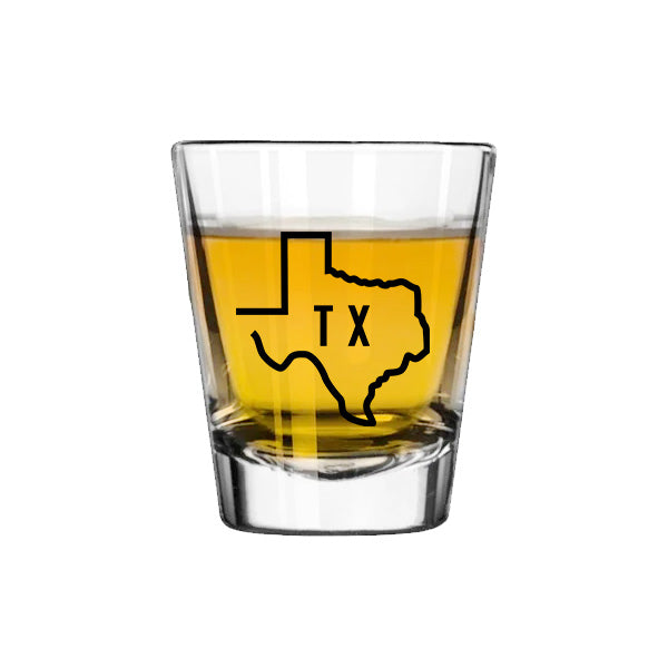 TX State Shot Glass