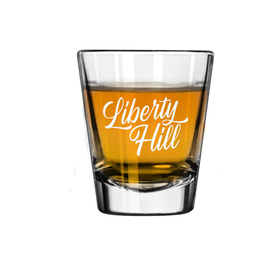 Liberty Hill Texas Script Shot Glass