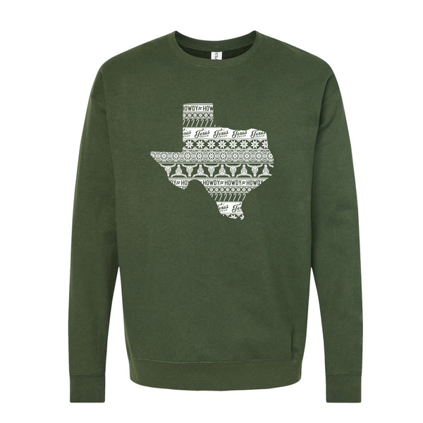 Texas Sweater Print Sweatshirt