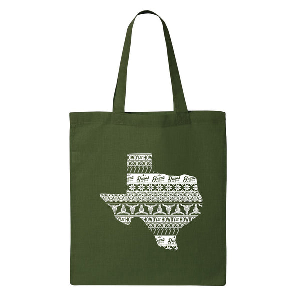 Texas Sweater Print Tote