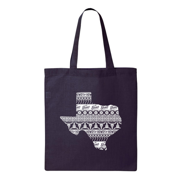 Texas Sweater Print Tote