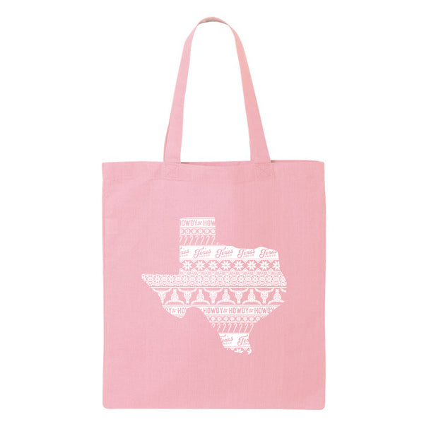 Texas Sweater Print Tote