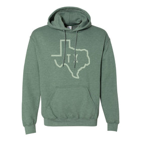 Texas State Puff Print Hoodie