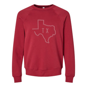 Texas State Puff Print Luxe Sweatshirt