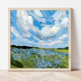 Texas Bluebonnets Field Fine Art Print