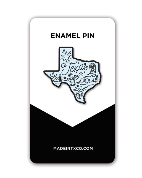 Around Texas Enamel Pin