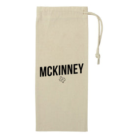 McKinney Texas Drawstring Wine Bag