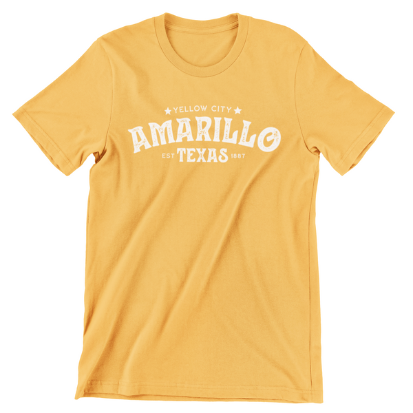 Amarillo Texas T-shirt - Yellow City