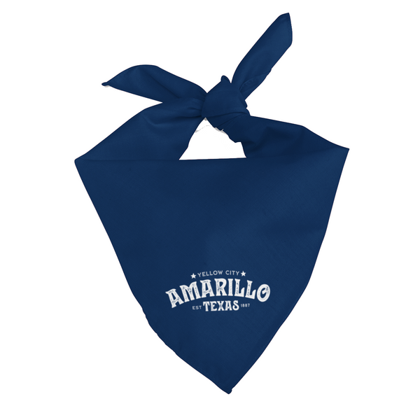 Amarillo Texas Bandana - Yellow City