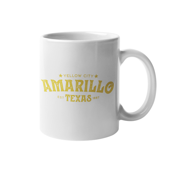 Amarillo Texas Mug - Yellow City