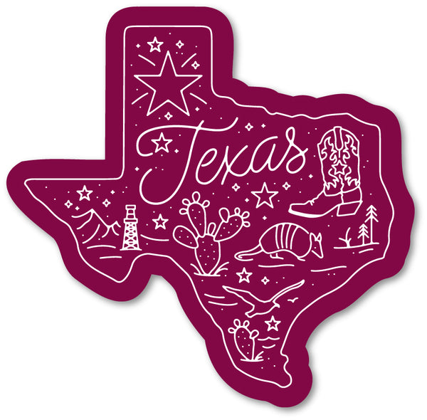 Around Texas Decal
