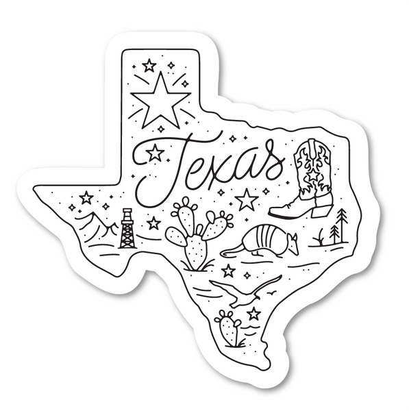 Around Texas Decal