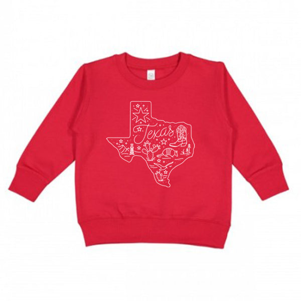 Toddler All Around Texas Sweatshirt
