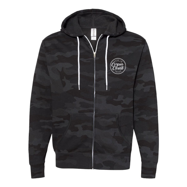 Made in CC Logo Zip Front Hoodie