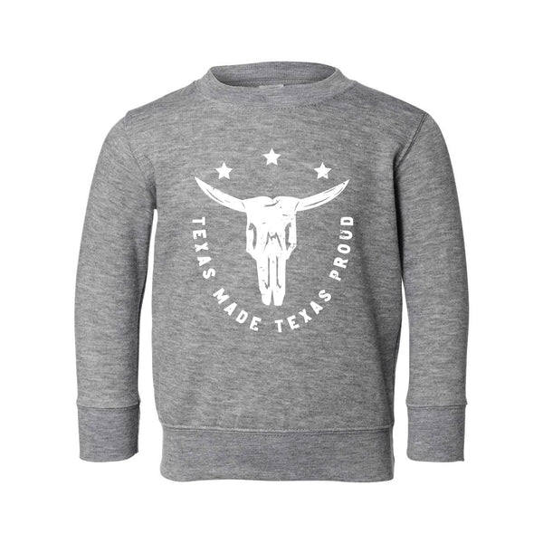 Texas Skull Toddler Sweatshirt