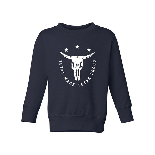 Texas Skull Toddler Sweatshirt