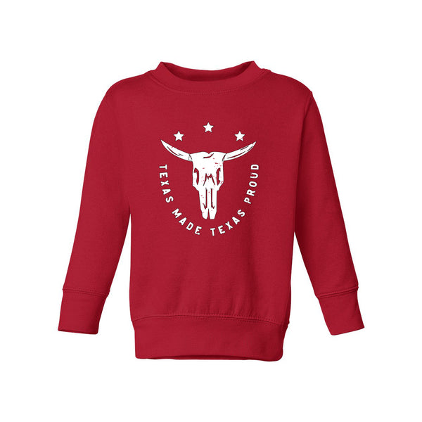 Texas Skull Toddler Sweatshirt