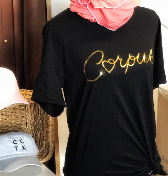 Corpus Heart T-Shirt - Metallic Gold