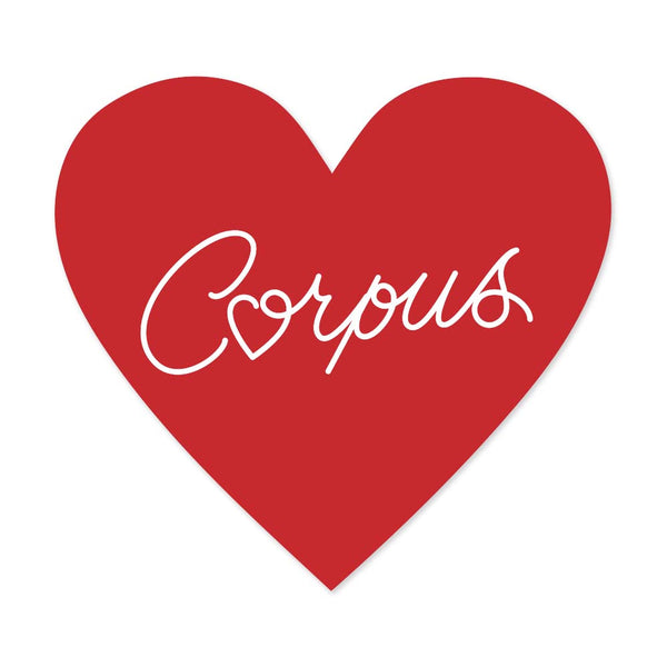 Corpus Valentine Heart Decal/Sticker